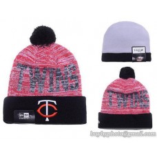 Minnesota Twins Word Fuzz Beanies Knit Hats