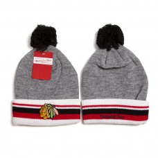 Mitchell and Ness Chicago Blackhawks Knit Beanie Hats 9177