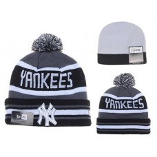 MLB New York Yankee Knit Ball Cap Beanies Hat Winter Cap New Era Gray