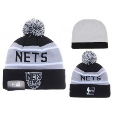NBA BROOKLN NETS BEANIES Fashion Knitted Cap Winter Hats Gray