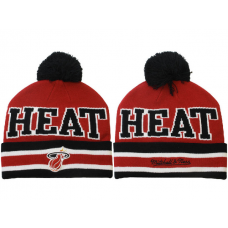 NBA Miami Heat Mitchell And Ness Beanie Knit Hats