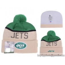 New York Jets Beanies Knit Hats Winter Caps Beige