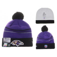 NFL Baltimore Ravens Beanies Mitchell And Ness Knit Hats Purple