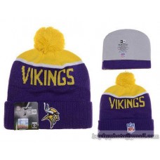 NFL Minnesota Vikings Beanies Knit Hat Purple Yellow