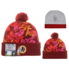 NFL Washington Redskins Beanies Mitchell And Ness Knit Hats Plant Leaf Pink Red