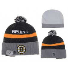 NHL Boston Bruins Beanies Mitchell And Ness Knit Hats Gary Black Stripes