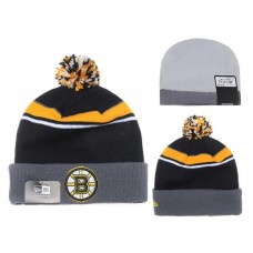 NHL Boston Bruins Knit Hats New Era Caps Black