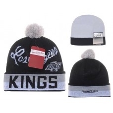 NHL Los Angeles Kings Beanies Mitchell And Ness Knit Hats Black Gray