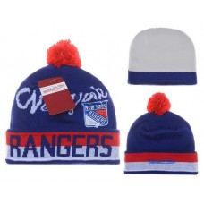 NHL New York Rangers Beanies Mitchell And Ness Knit Hats Red Blue
