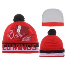 NHL Red Wings Beanies Mitchell And Ness Knit Hats Red