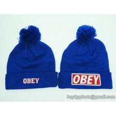 OBEY Beanies Knit Hats Blue (11)