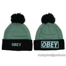 OBEY Beanies Knit Hats Gray Black (15)