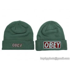OBEY Beanies No Ball Army Green (30)