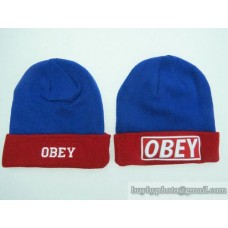 OBEY Beanies No Ball Blue/Red (32)