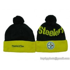 Steelers Beanies Knit Hats Black/Yellow (13)