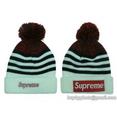 Supreme Beanies Knit Hats Black/White 139