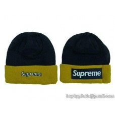 Supreme Beanies Knit Hats Black/Yellow 131