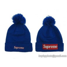 Supreme Beanies Knit Hats Blue 142