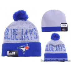 Toronto Blue Jays Word Fuzz Beanies Knit Hats