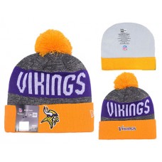 NFL Minnesota Vikings Beanies Knit Hat Yellow Grey