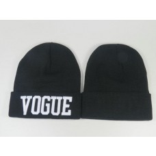 VOGUE Beanies Knit Hats Black 002