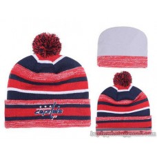 Washington Capitals Beanies Knit Hats Winter Caps Stripe