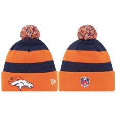 NFL Denver Broncos Beanies Knit Hats Navy Blue Orange