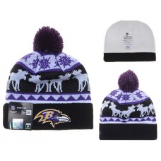 NFL Baltimore Ravens New Era Elk Beanies Knit Hats