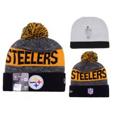 NFL Pittsburgh Steelers New Era Beanies Knit Hats Black Grey