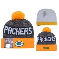 NFL Green Bay Packers New Era Beanies Knit Hats Yellow Grey