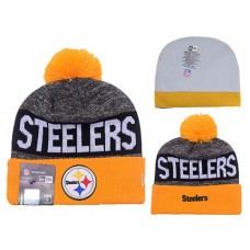 NFL Pittsburgh Steelers New Era Beanies Knit Hats Yellow Grey