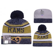 NFL ST LOUIS RAMS BEANIES Stripe New Era Knit Hats
